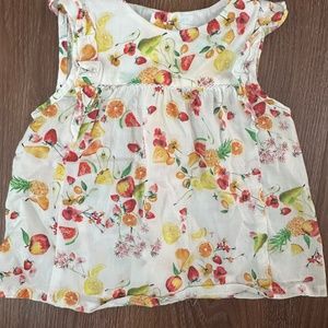Zara baby girl fruit top $12